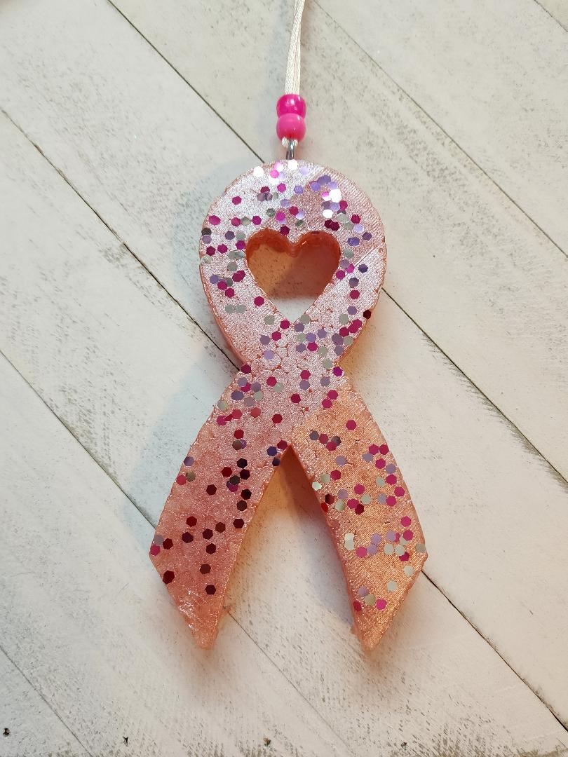 Awareness Ribbon with Glitter